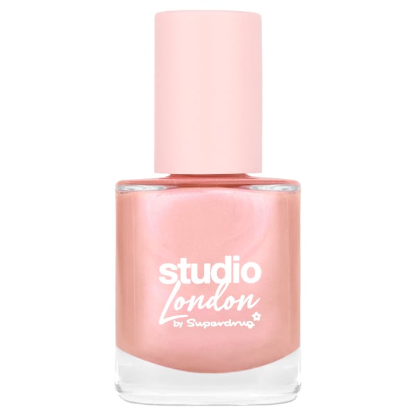 Superdrug Studio London Unisex Pink Shimmer Nail Polish