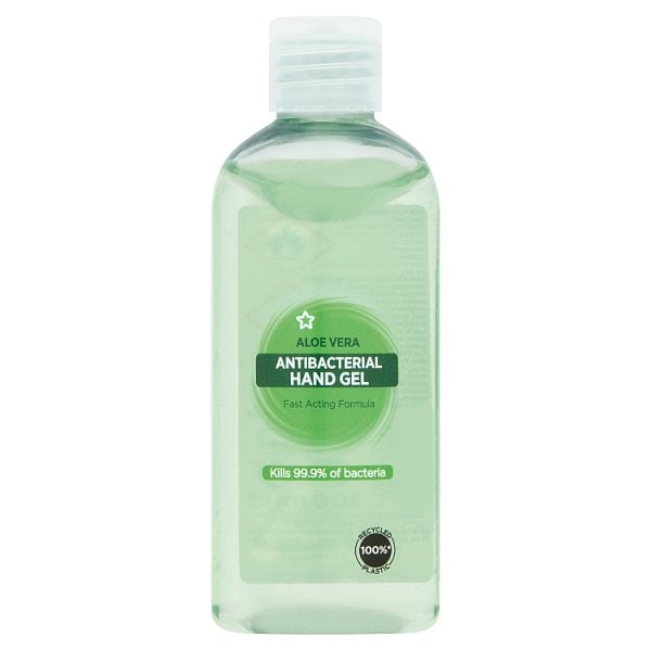 Superdrug Unisex Aloe Vera Antibacterial Hand Sanitizer Gel 100Ml