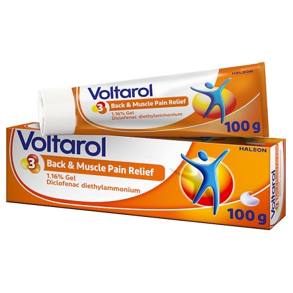 Voltarol Unisex Back & Muscle Pain Relief Gel 1.16% 100G