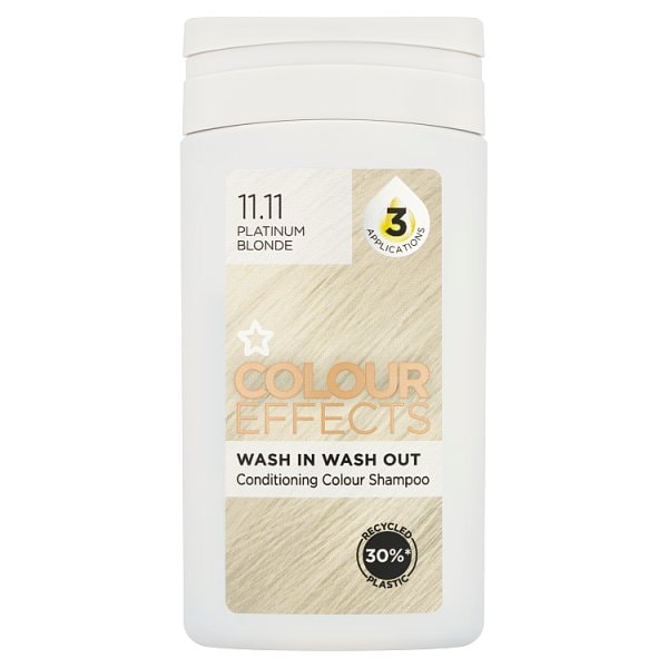 Superdrug Unisex Silver Blonde Colour Effects Platinum Blonde 1111 Toner 75Ml