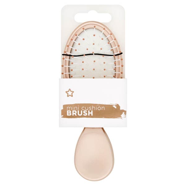Superdrug Unisex Gold Mini Hair Brush In