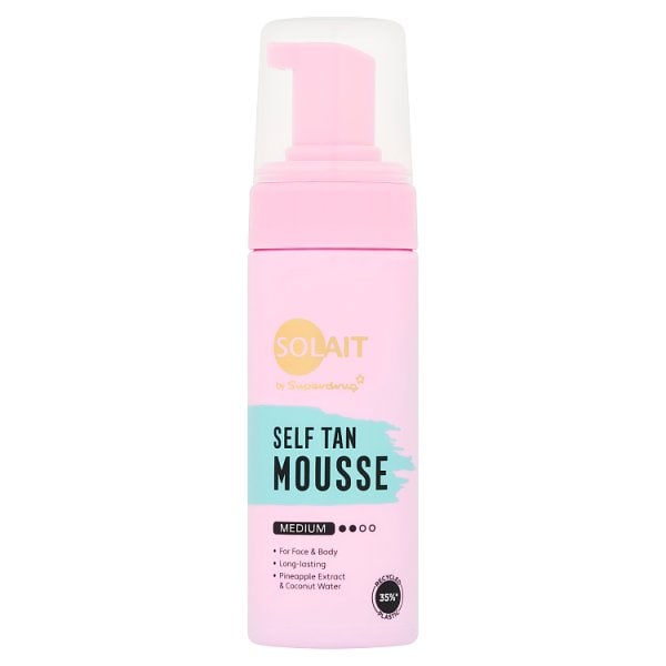 Solait Unisex Golden By Superdrug Self Tan Mousse Medium 150Ml