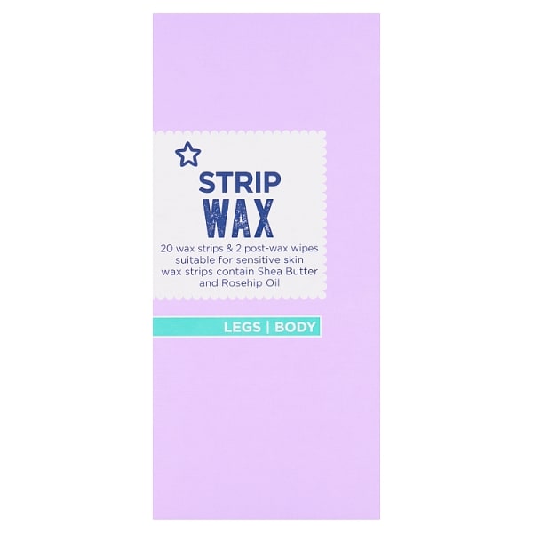 Superdrug Women's Sensitive Wax Strips X 20