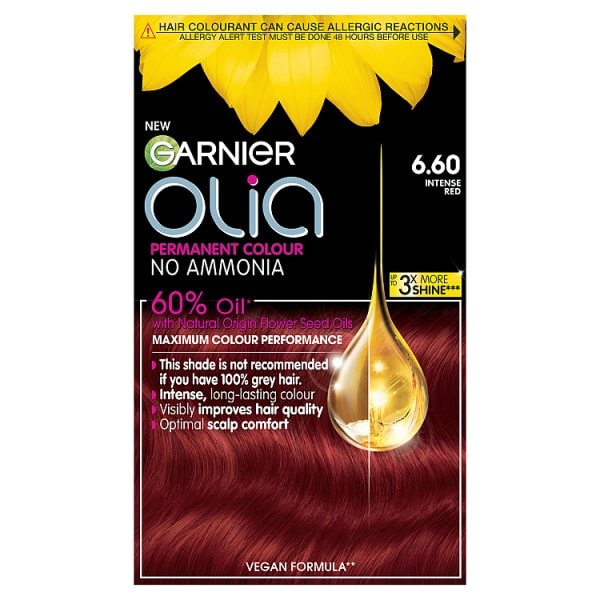Garnier Olia Unisex Intense Red Bold 6.60 Permanent Hair Dye