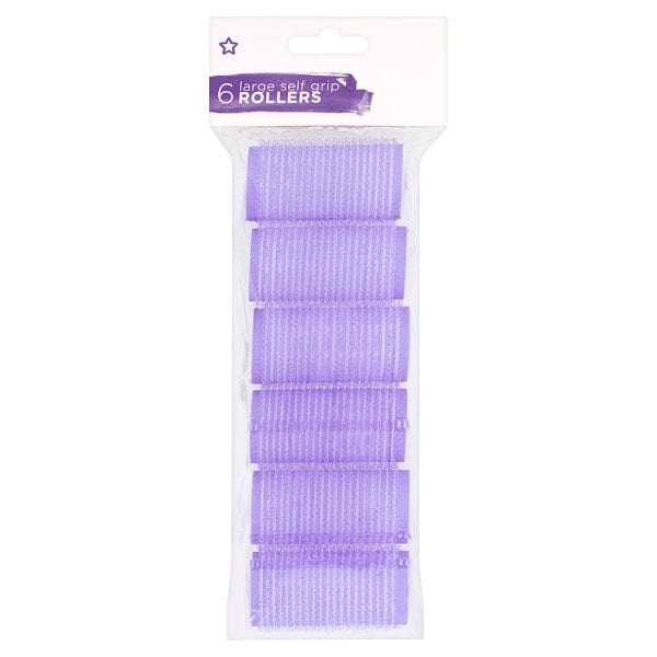 Superdrug Unisex Large Velcro Rollers X 6