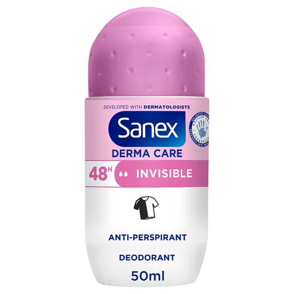Sanex Women's Derma Care Invisible Dry 48Hr Anti-Perspirant 50Ml