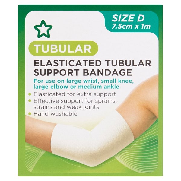 Superdrug Unisex Tubular Bandage Size D 7.5Cm X 1M