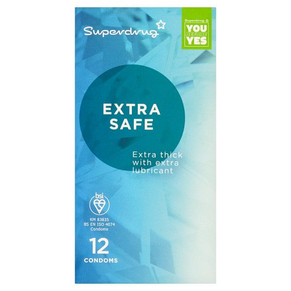 Superdrug Unisex Extra Sure Condoms 12S