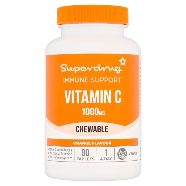 Superdrug Unisex High Strength Chewable Vitamin C 1000Mg 90S