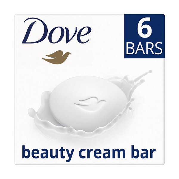 Dove Original Moisturising Soap Cream Beauty Bar 6 x 90g
