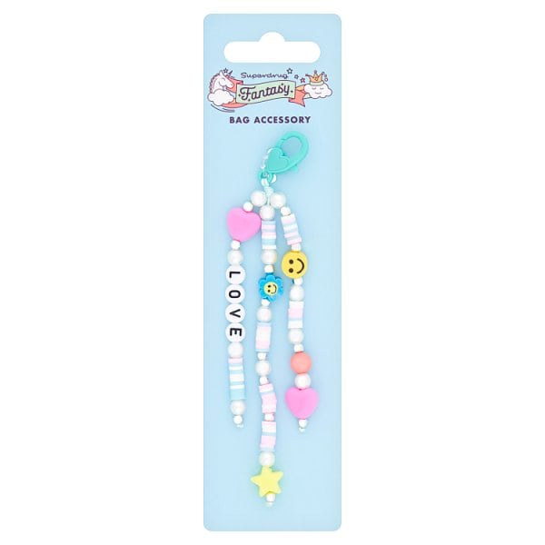 Fantasy Unisex Kids Bead Keychain Clip 4 Designs