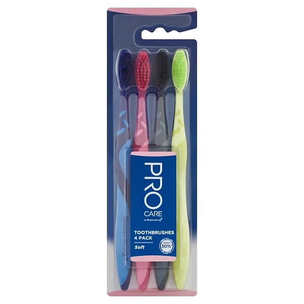 Procare Men's By Superdrug Toothbrush 4Pk Soft