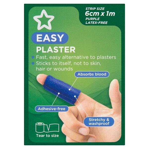 Superdrug Unisex Easy Detectable Plaster 6Cm X 1M