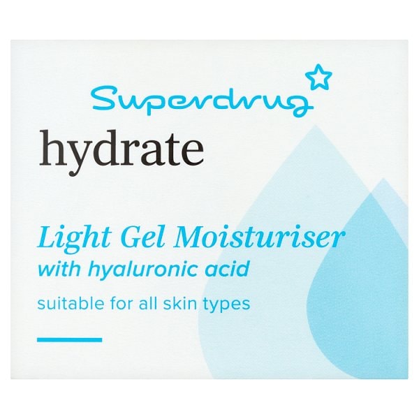 Superdrug Unisex Light Skin Hydrate Gel Moisturiser 50Ml