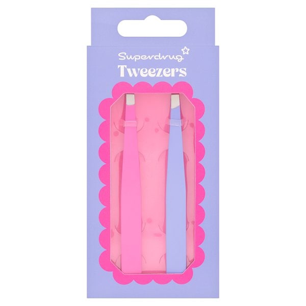 Superdrug Unisex Tweezers 2 Pack