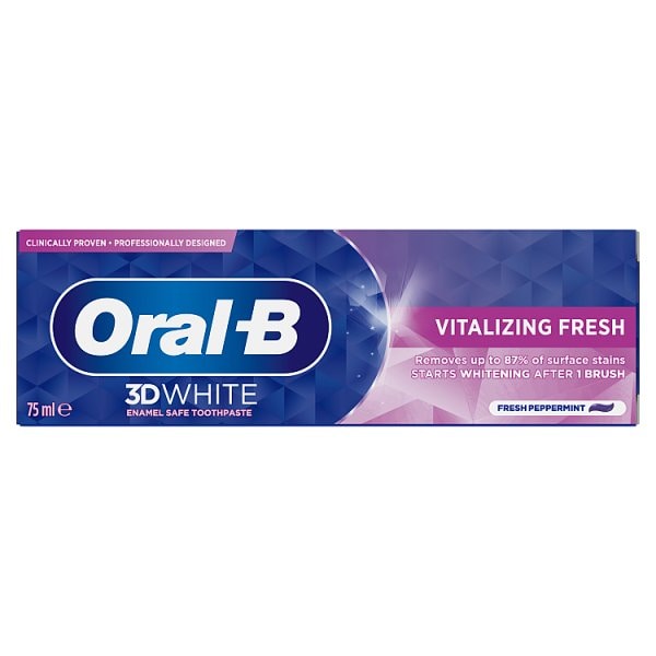 Oral-B Unisex White 3D Vitalizing Fresh Ning Toothpaste 75Ml