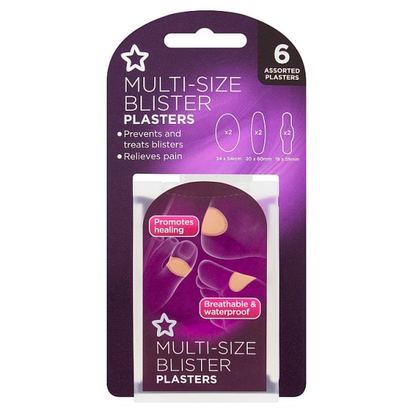 Superdrug Unisex Blister Plaster Multi Size Pack