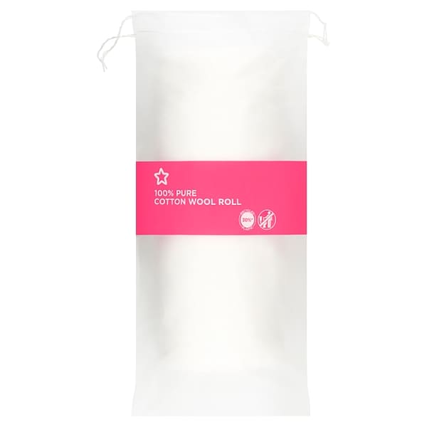 Superdrug Unisex Cotton Wool Roll 125G