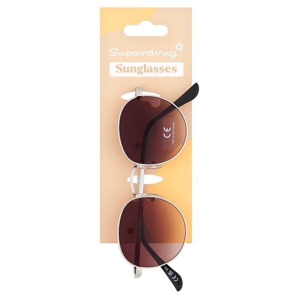 Superdrug Unisex Studio London Sunglasses Round Metal