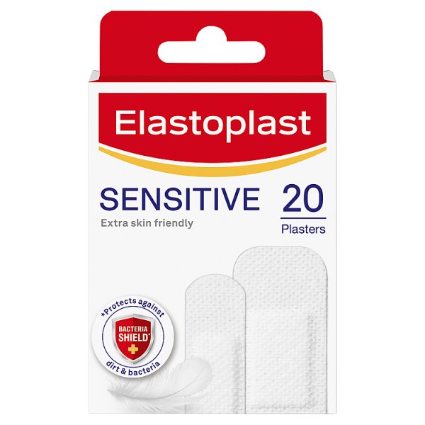 Elastoplast Unisex Light/Dark Hypoallergenic Sensitive Plasters 20 Plasters
