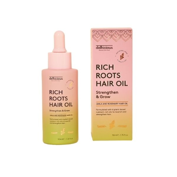 Delhicious Unisex Rich Roots Strengthen & Grow Hair Oil 50Ml