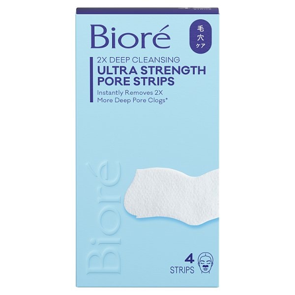 Bioré Unisex Witch Hazel Ultra Pore Strips 4Pct