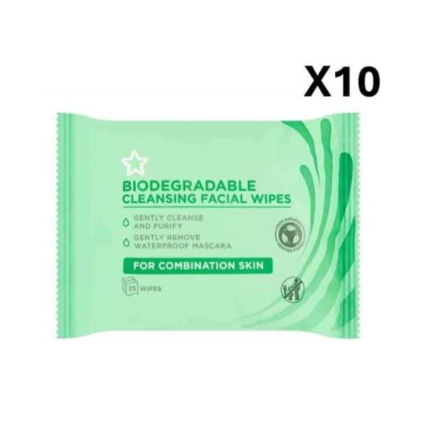 Cleansing Bio Face Wipes Combination Skin x 10 Bundle