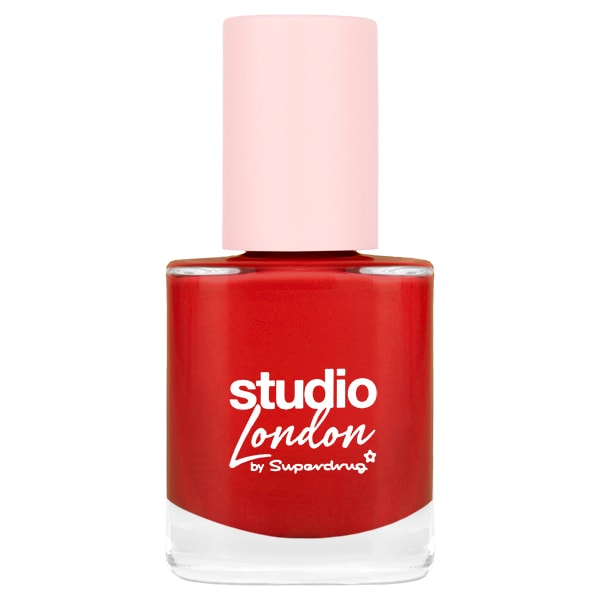 Superdrug Studio London Unisex Red Nail Polish