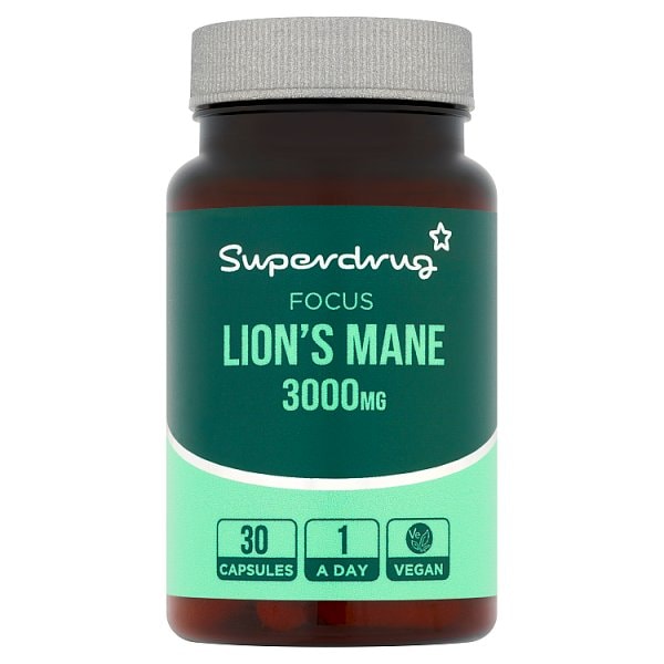 Superdrug Unisex Lions Mane 3000Mg 30S