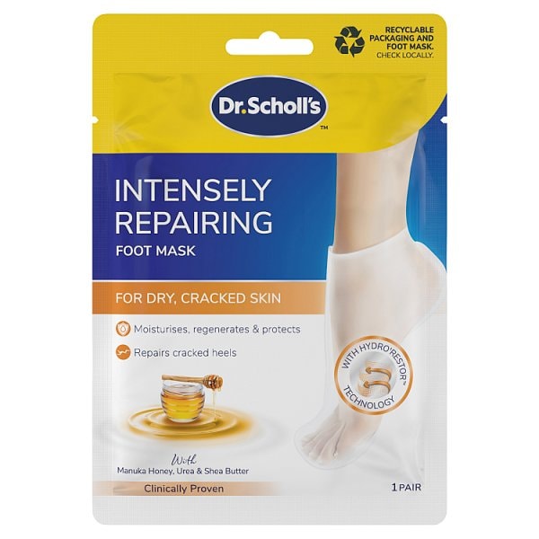 Scholl Foot Mask With Manuka Honey Shea Butter & Urea