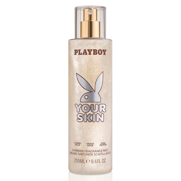 Playboy Women's Silver Your Skin Shimmer Fragrance Mist 250Ml