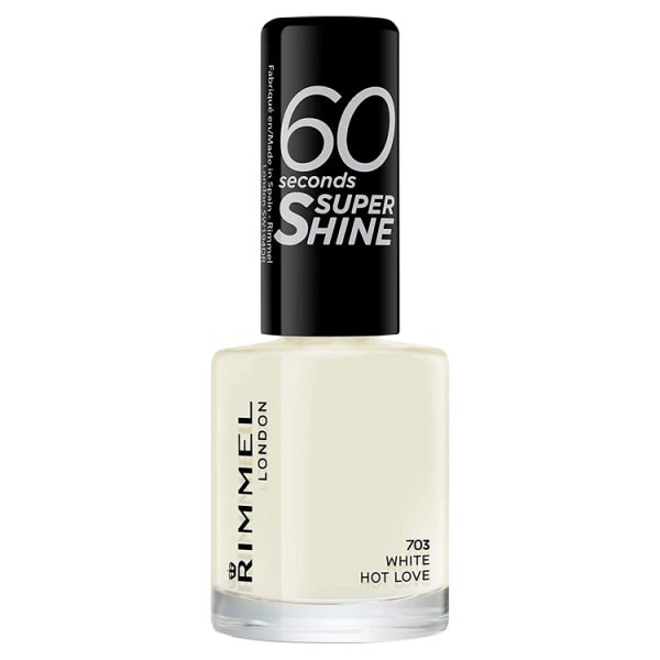Rimmel 60 Seconds Super Shine Nail Polish - 703 White Hot Love