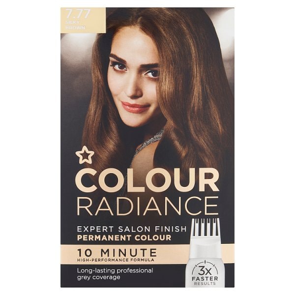 Superdrug Unisex Brown Colour Radiance Silky 7.77