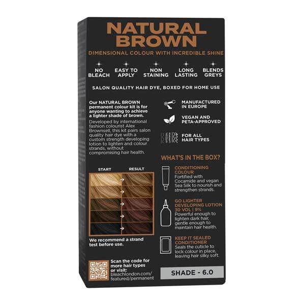Bleach London Natural Brown Permanent Kit Hair Superdrug