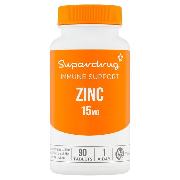 Superdrug Unisex Zinc 15Mg 90S
