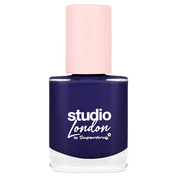 Superdrug Studio London Unisex Navy Nail Polish