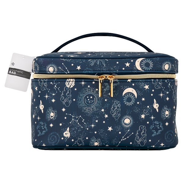 Superdrug Unisex Navy Star Vanity Cosmetic Bag