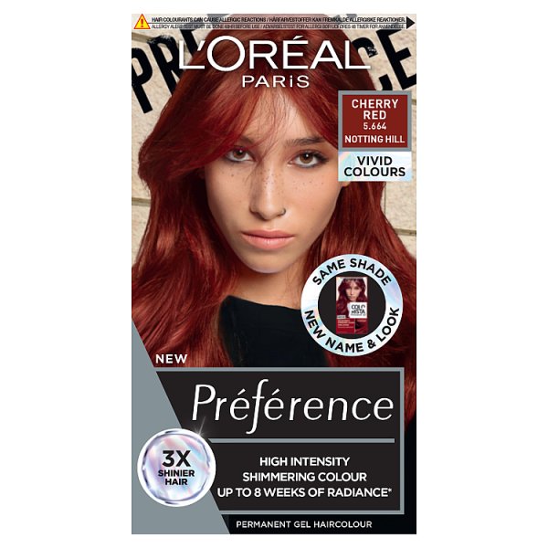 L'oréal Paris Unisex Cherry Red Preference Vivids Colorista Hair Dye 5.66