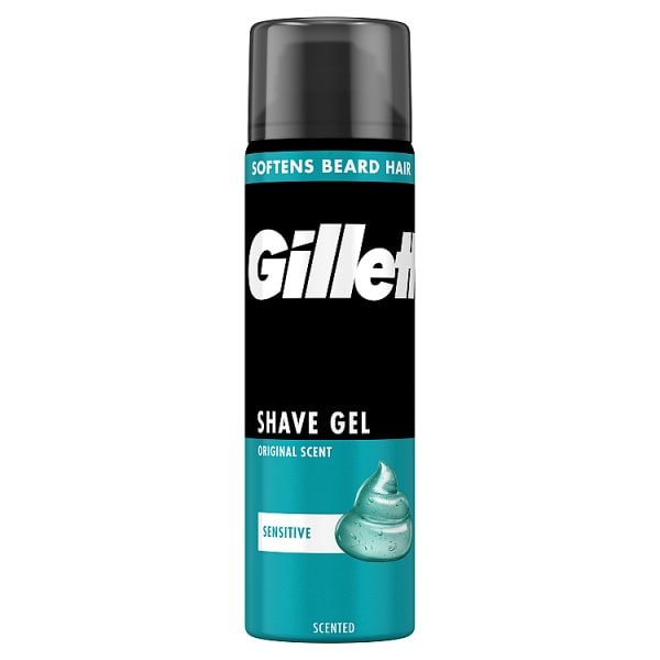 Gillette Men's Shaving Gel For Sensitive Skin 200Ml