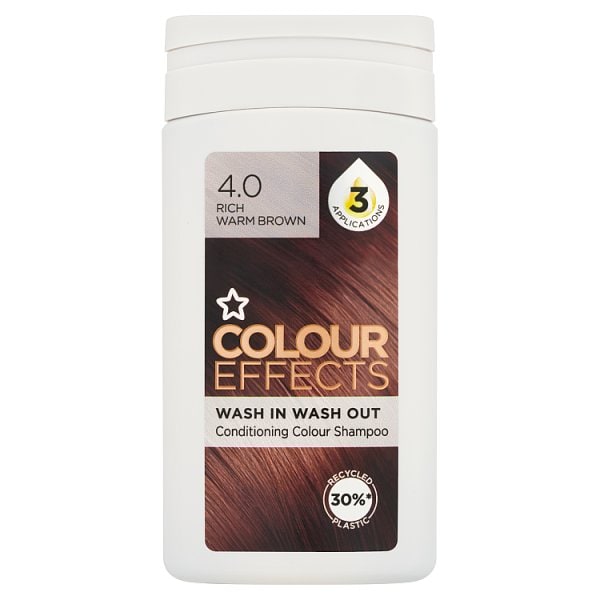 Superdrug Unisex Rich Warm Brown Colour Effects 4 Toner 75Ml