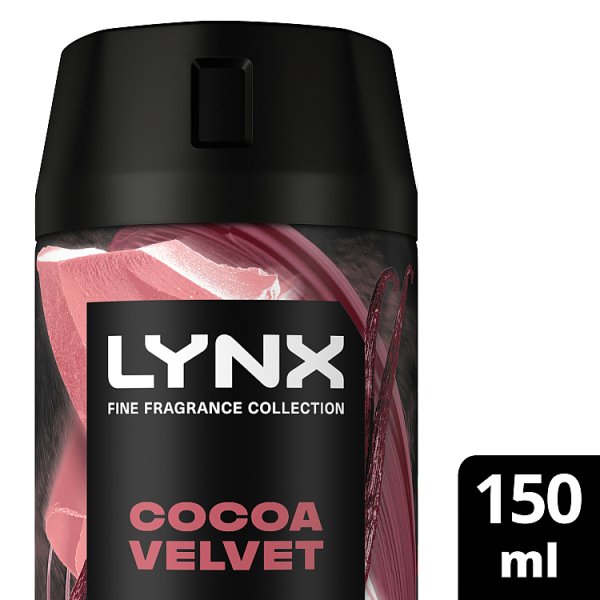 Lynx Men's Cocoa Velvet Fine Fragrance Collection Premium Body Spray 150Ml