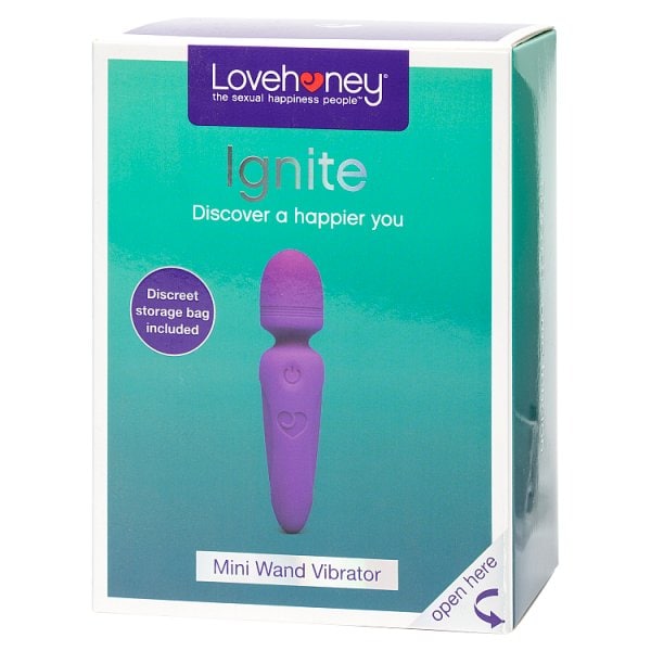 Lovehoney Unisex Purple Ignite Rechargeable Wand Vibrator