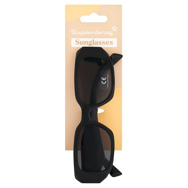 Superdrug Unisex Black Studio London Sunglasses Oversized