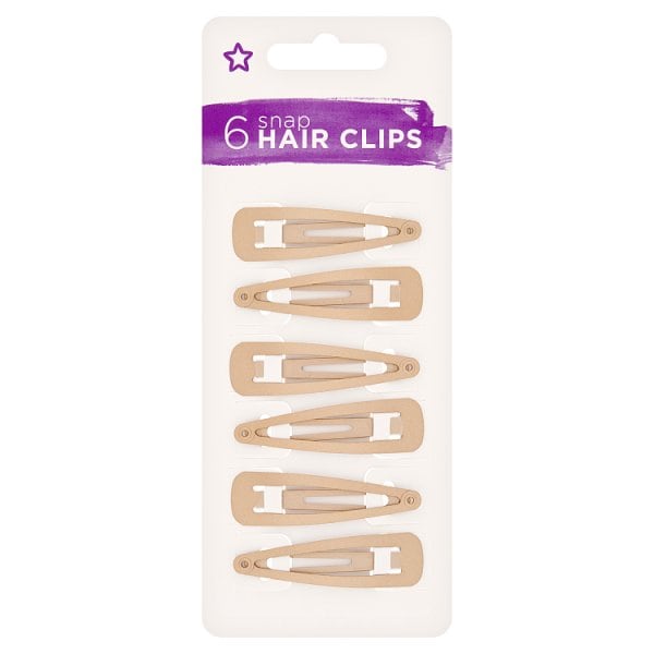 Superdrug Unisex Blonde Snap Clip X 6