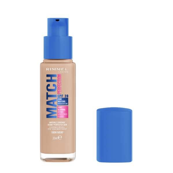 Rimmel Match Perfection Foundation 100N Ivory 15ml