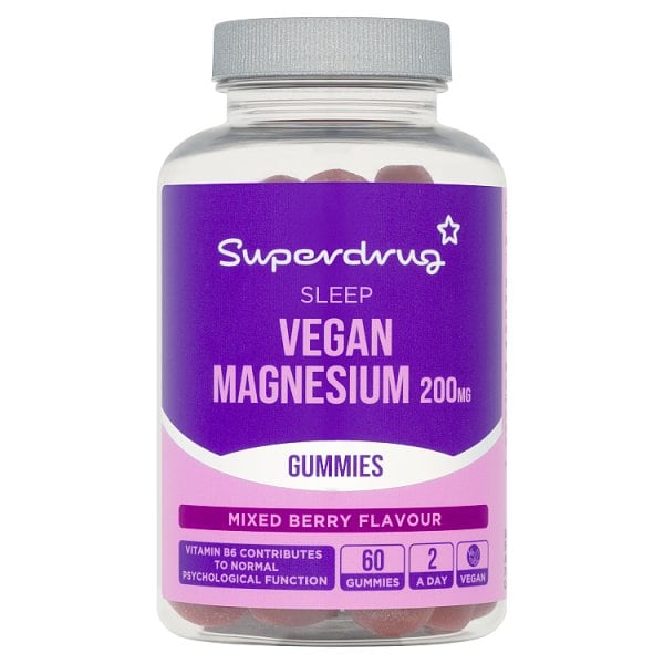 Superdrug Unisex Vegan Sleep Magnesium Gummies 200Mg 60S