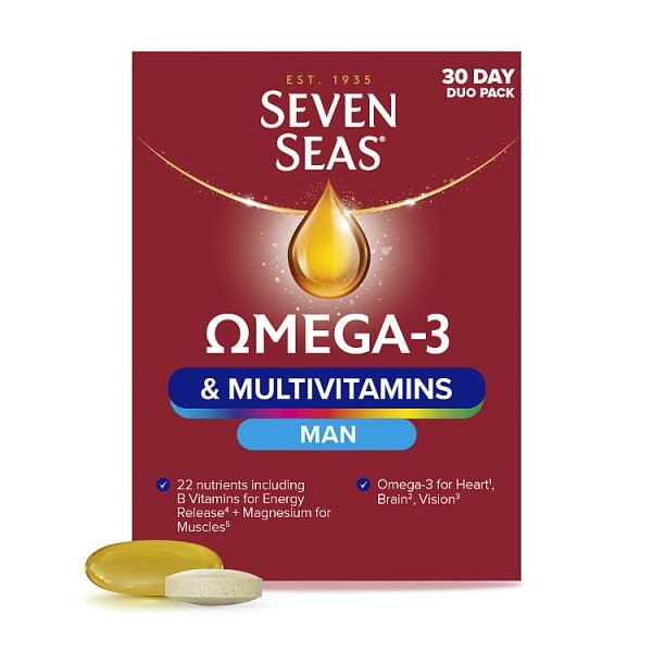 Seven Seas Women's Omega 3 & Multivitamins Man Duo Pack
