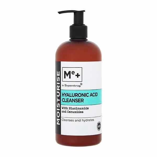 Me+ Unisex By Superdrug Hyaluronic Acid Supersize Cleanser 500Ml