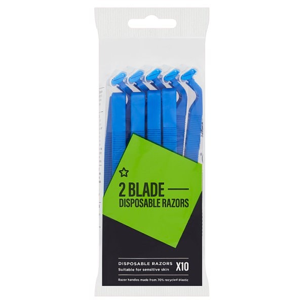 Superdrug Men's Twin Blade Disposable Razors X 10