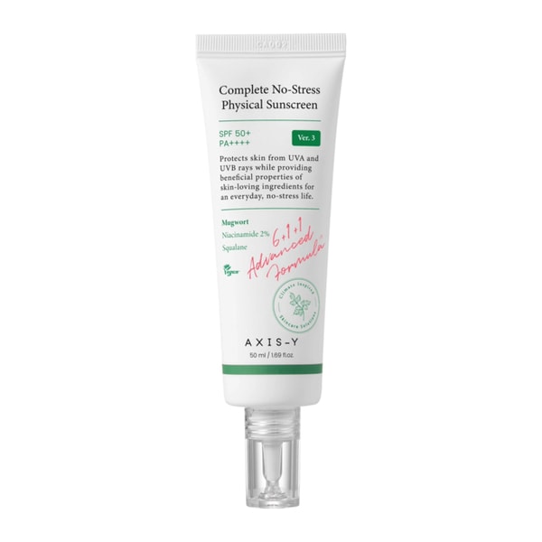 Axis-Y Complete No-Stress Physical Sunscreen SPF50+ PA++++ (50ml)